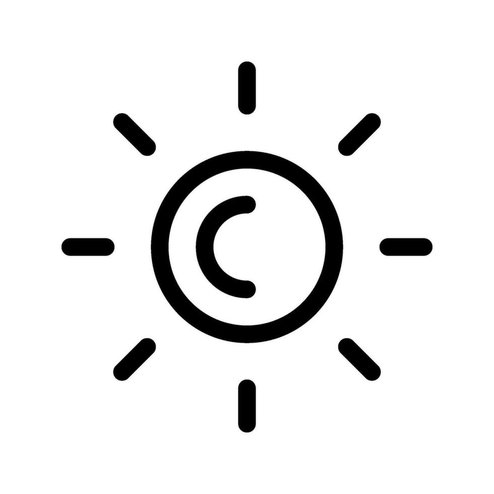 Brightness Icon Vector Symbol Design Illustration