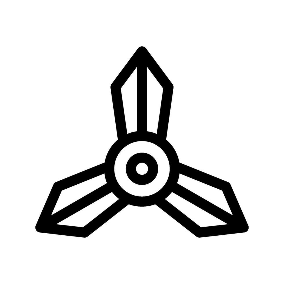 Shuriken Icon Vector Symbol Design Illustration