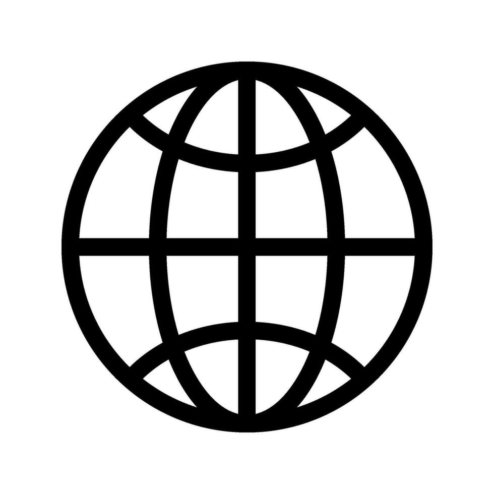 World Icon Vector Symbol Design Illustration