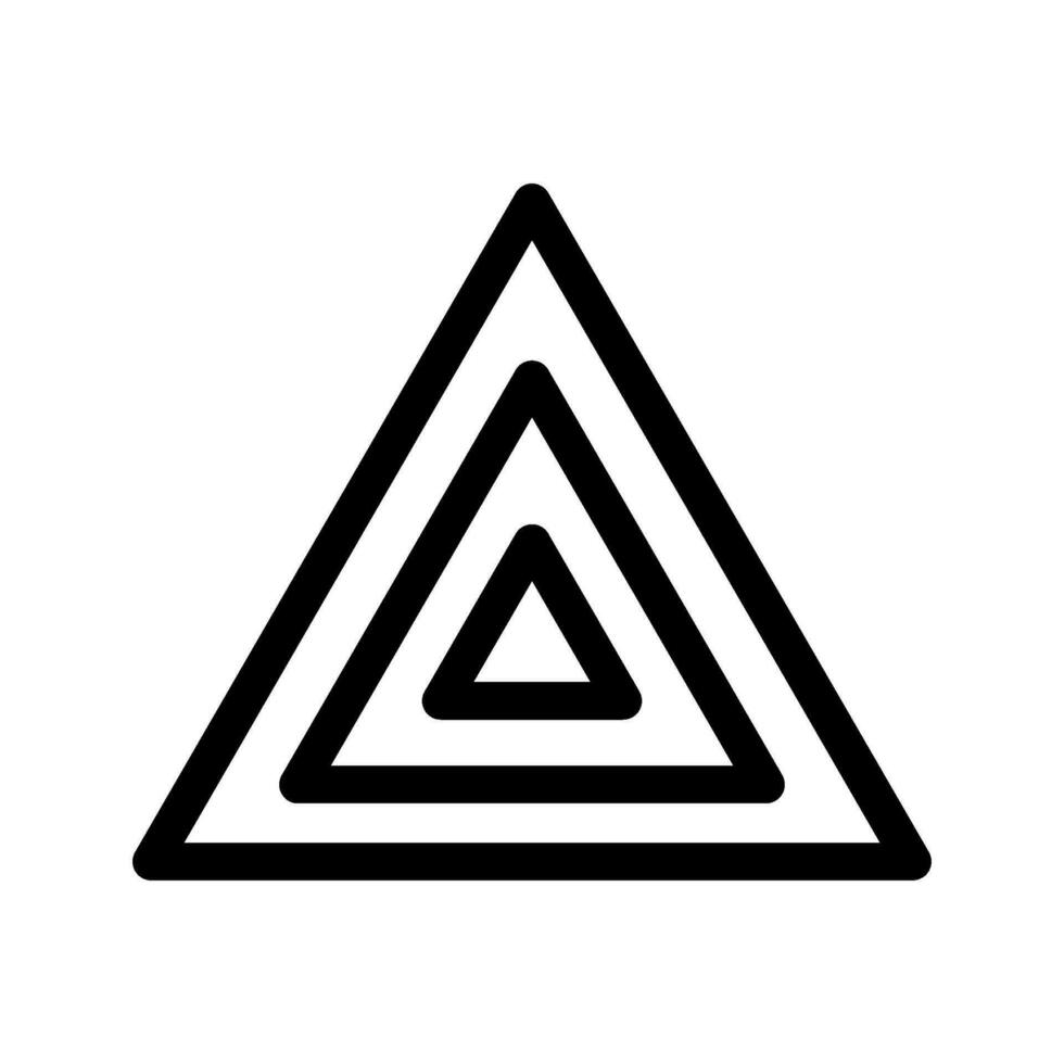 Triangle Icon Vector Symbol Design Illustration
