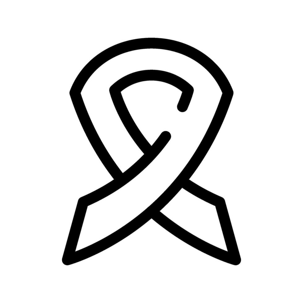 Awareness Ribbon Icon Vector Symbol Design Illustration