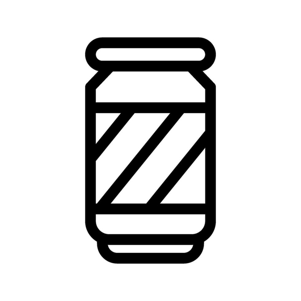 soda lata icono vector símbolo diseño ilustración