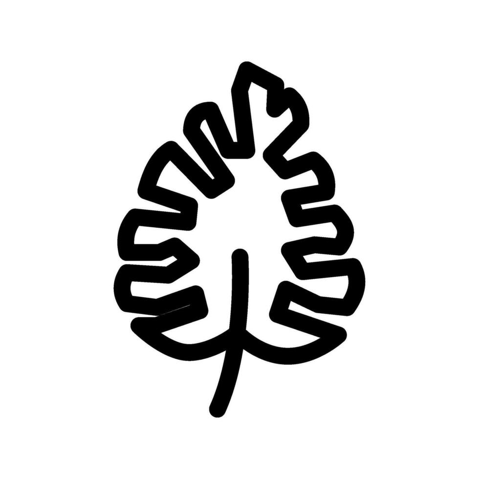 Tropical Leaf Icon Vector Symbol Design Illustration