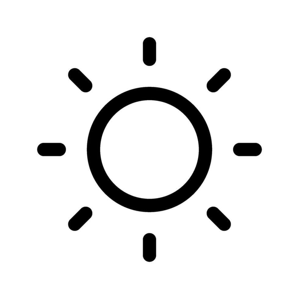 Brightness Icon Vector Symbol Design Illustration