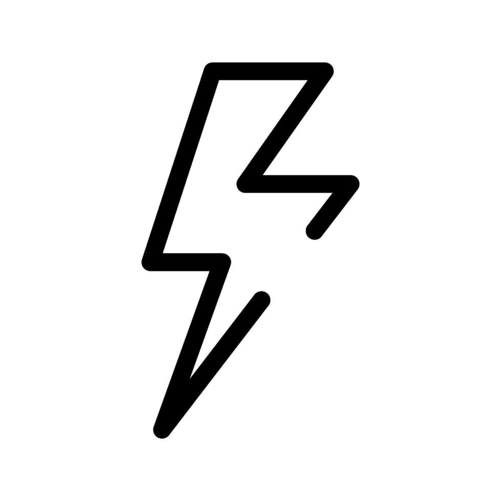 Lightning Icon Vector Symbol Design Illustration