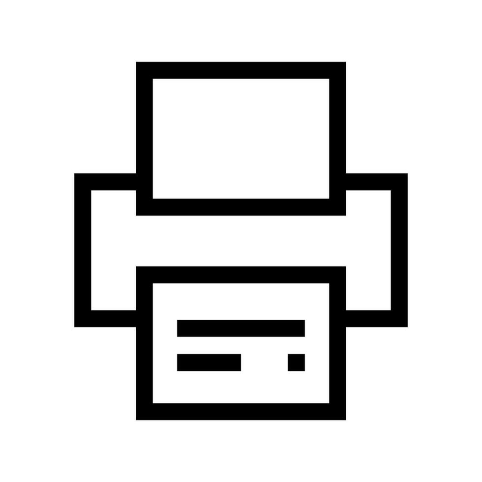 Print Icon Vector Symbol Design Illustration