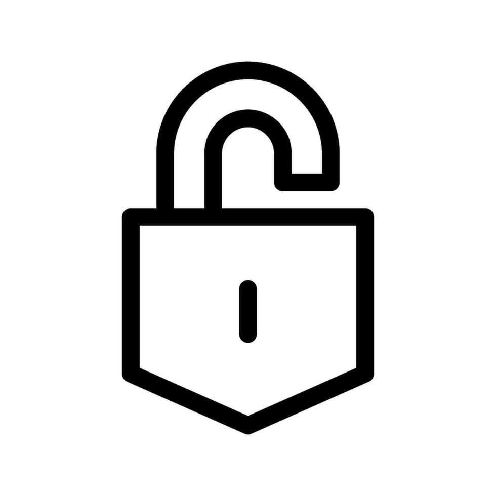 Open Lock Icon Vector Symbol Design Illustration 26627540 Vector Art at