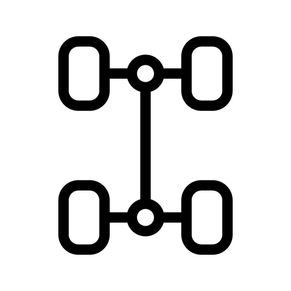 Four Wheel Drive Icon Vector Symbol Design Illustration