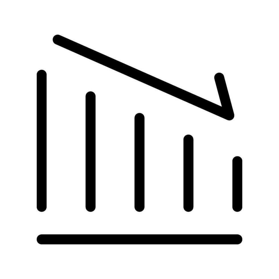 Decrease Icon Vector Symbol Design Illustration