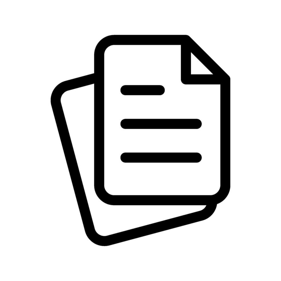 Document Icon Vector Symbol Design Illustration