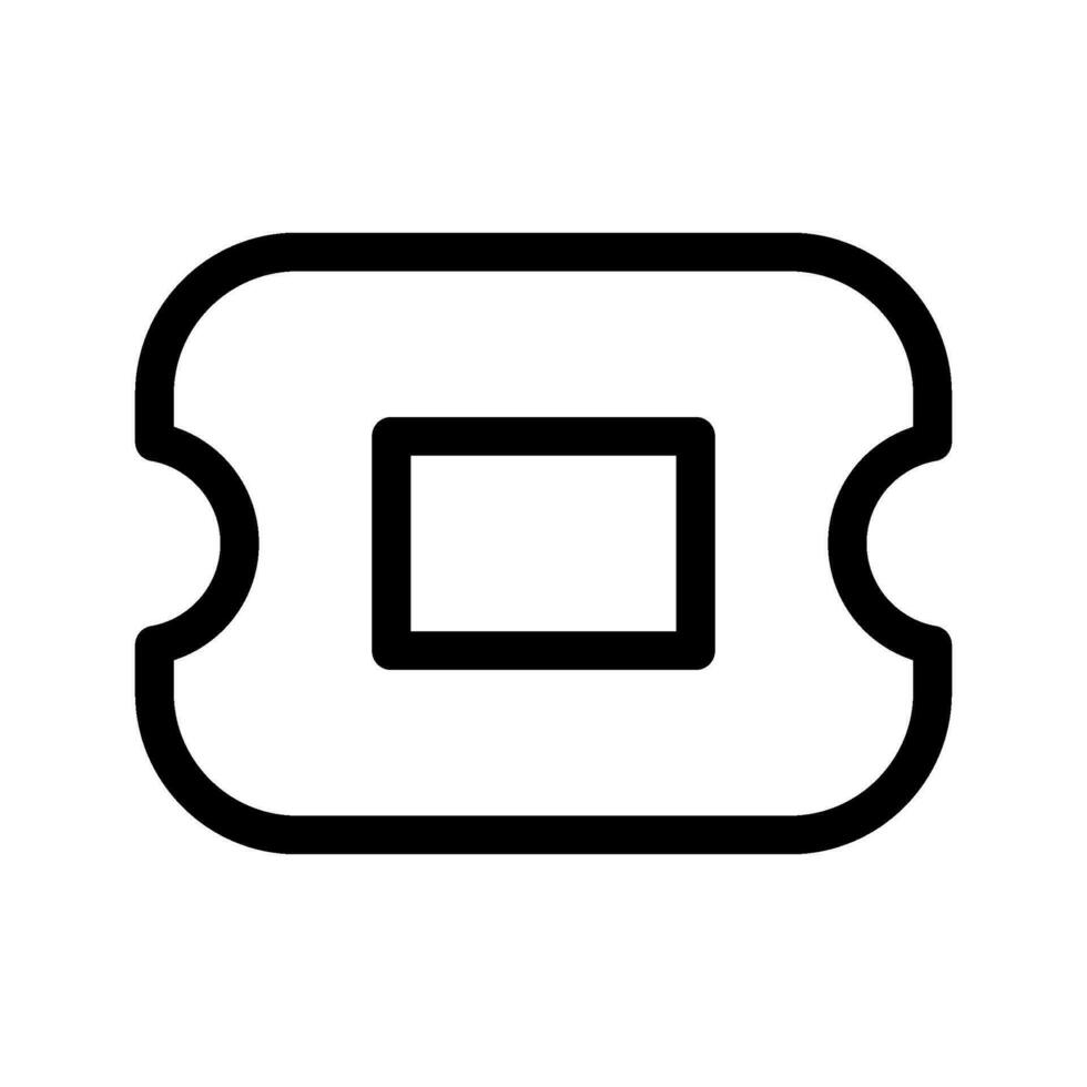 Ticket Icon Vector Symbol Design Illustration