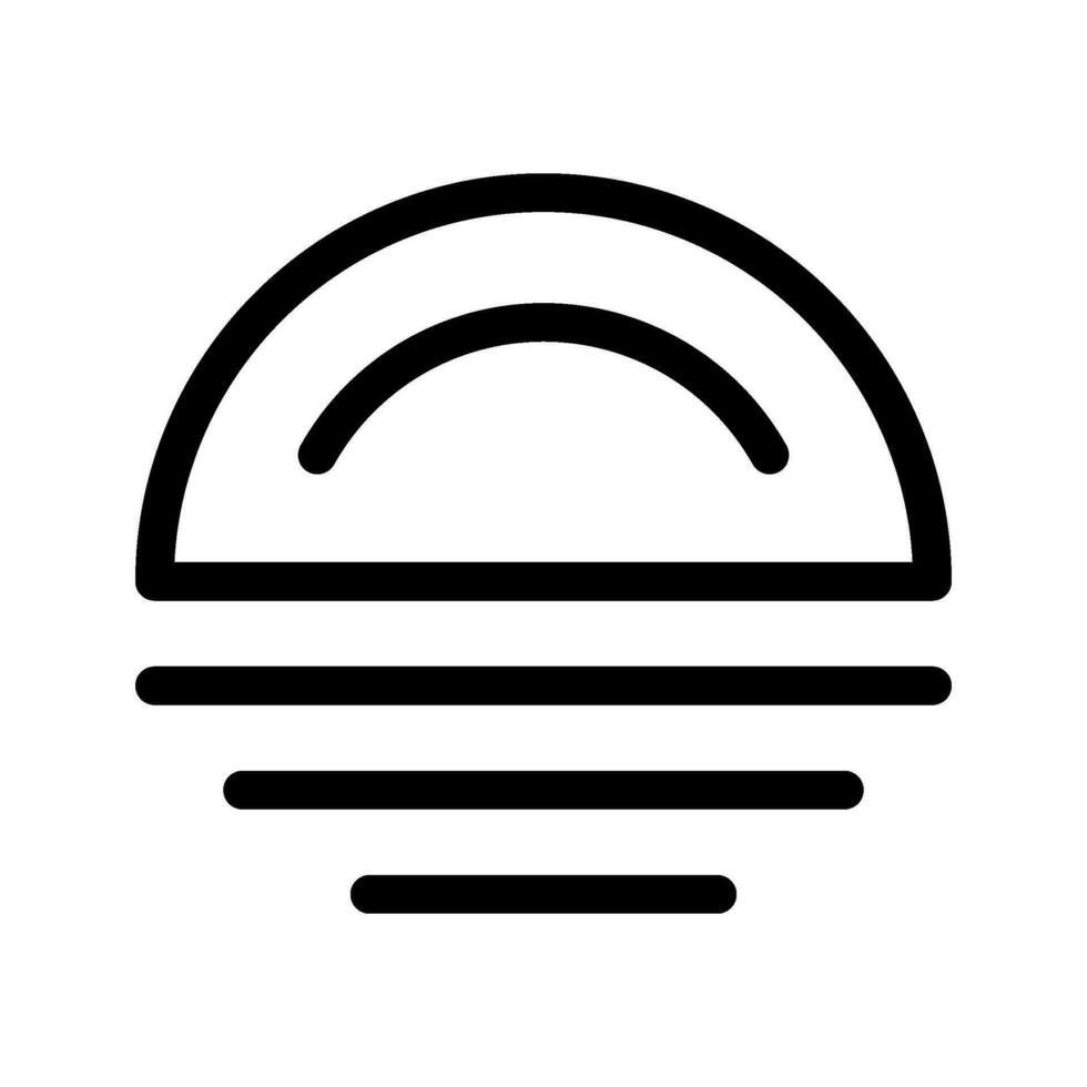 Sun Rise Icon Vector Symbol Design Illustration