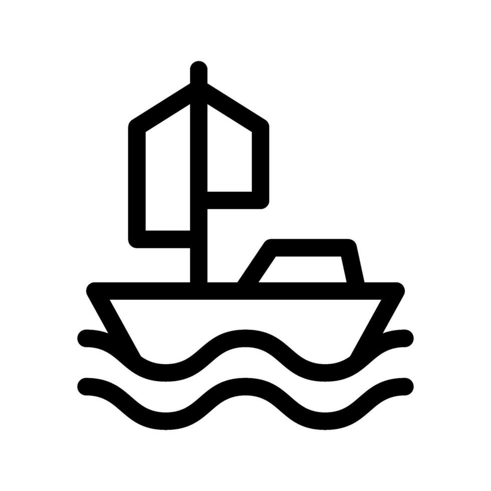 Yacht Icon Vector Symbol Design Illustration