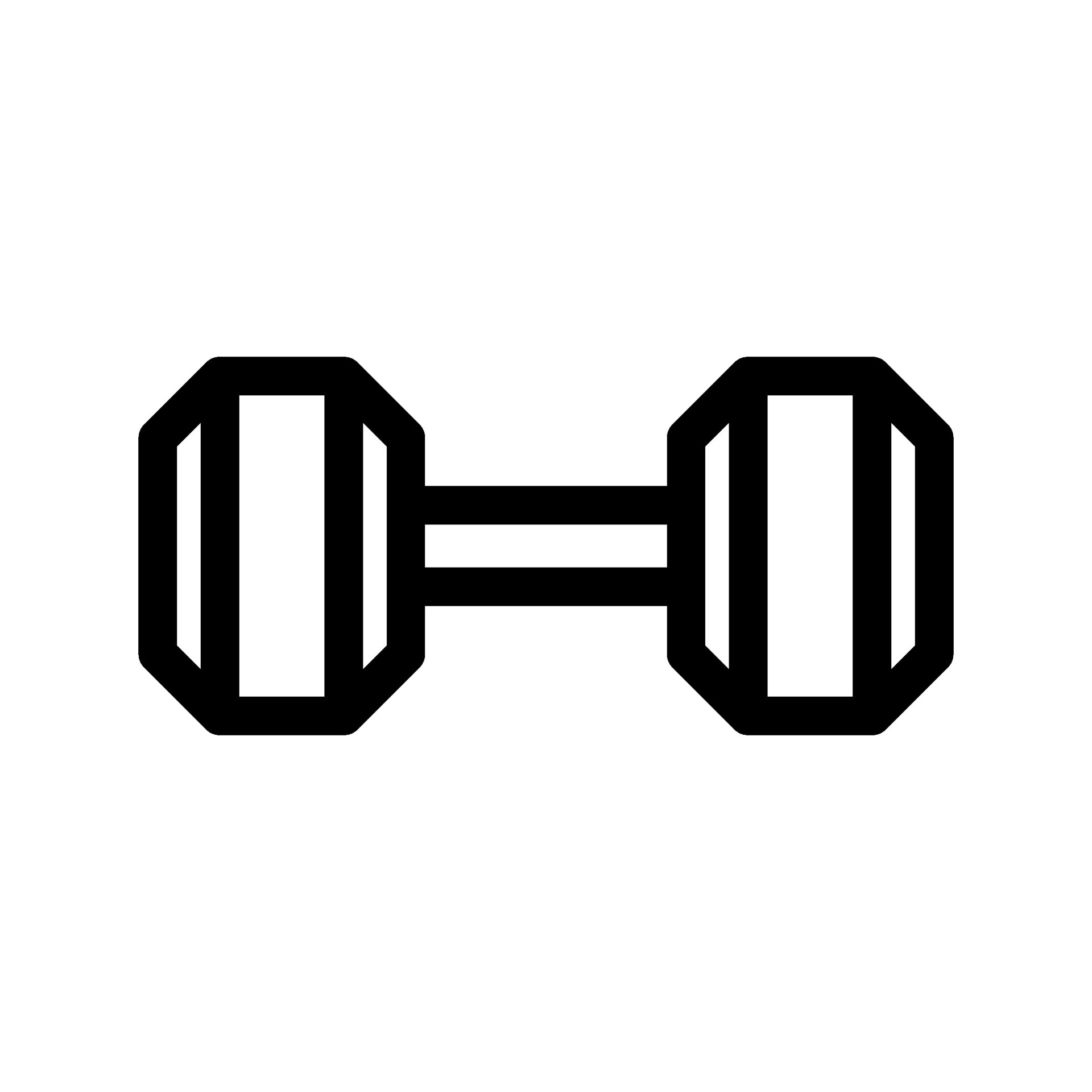 Dumbbell Icon Vector Symbol Design Illustration 26627790 Vector Art At Vecteezy