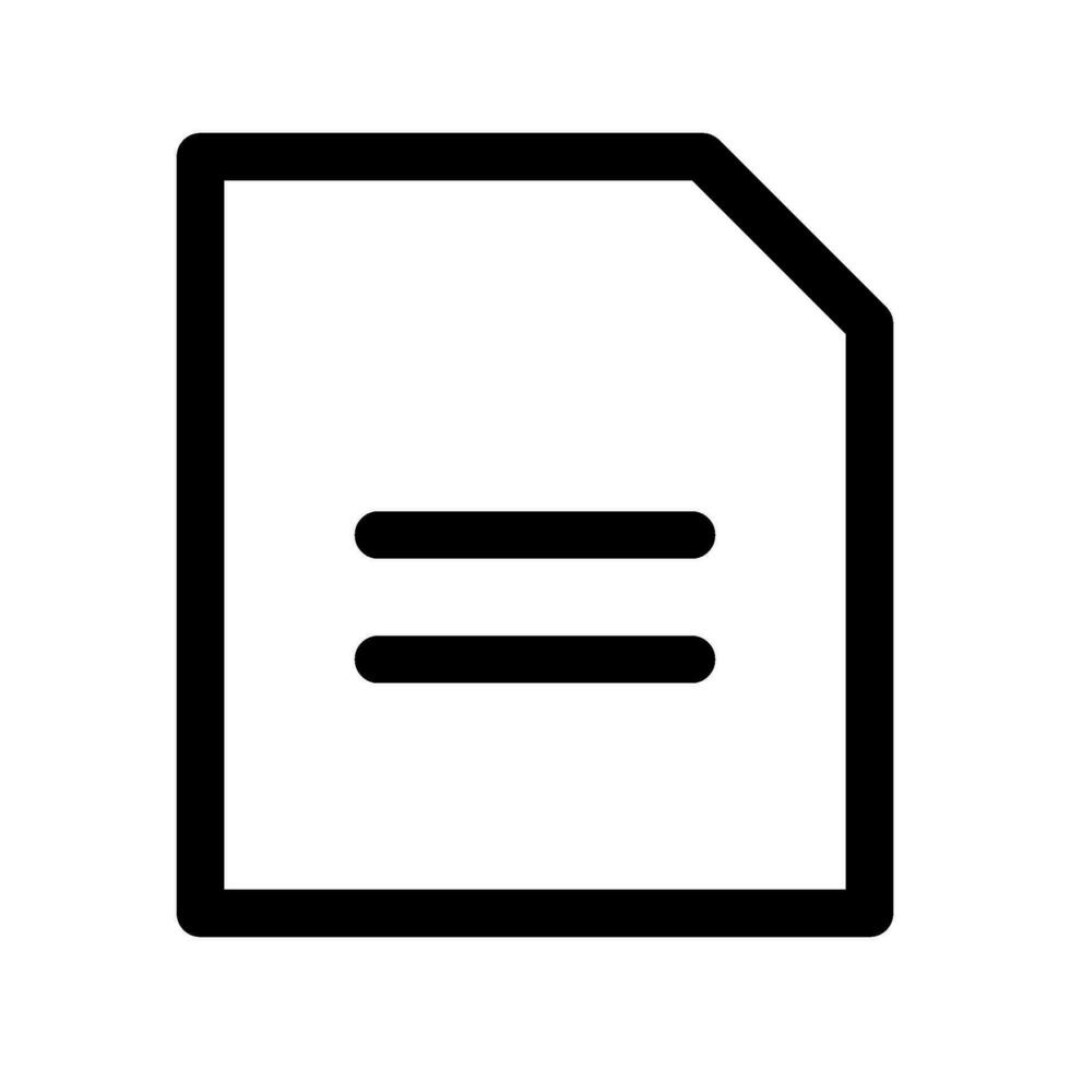 Document Icon Vector Symbol Design Illustration