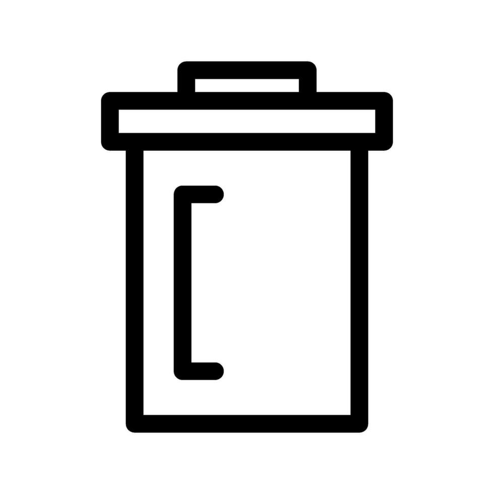 Rubbish Bin Icon Vector Symbol Design Illustration