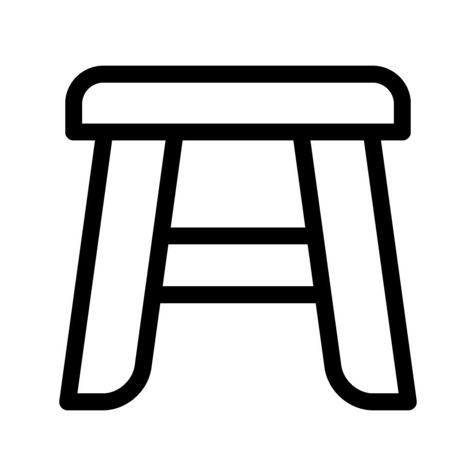 Stool Icon Vector Symbol Design Illustration