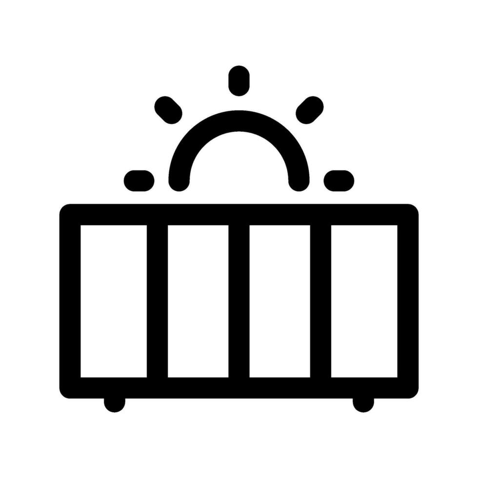 Solar Panel Icon Vector Symbol Design Illustration