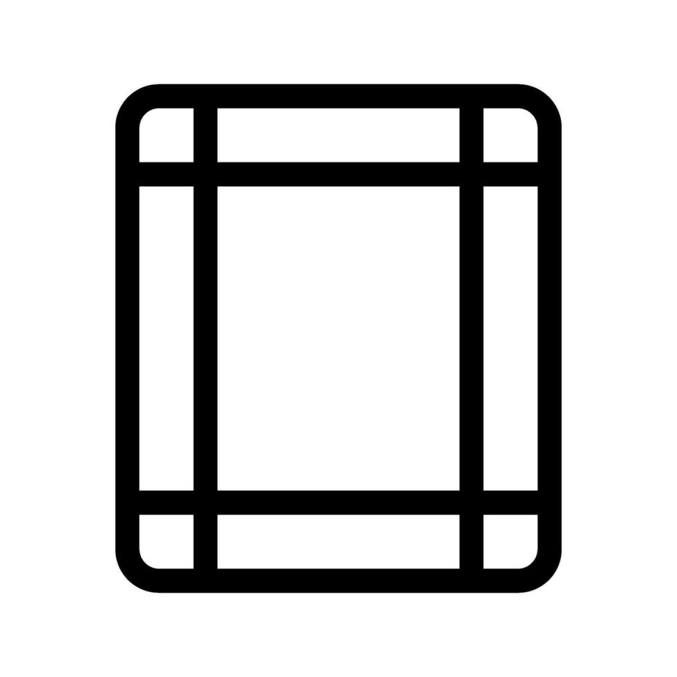 márgenes icono vector símbolo diseño ilustración