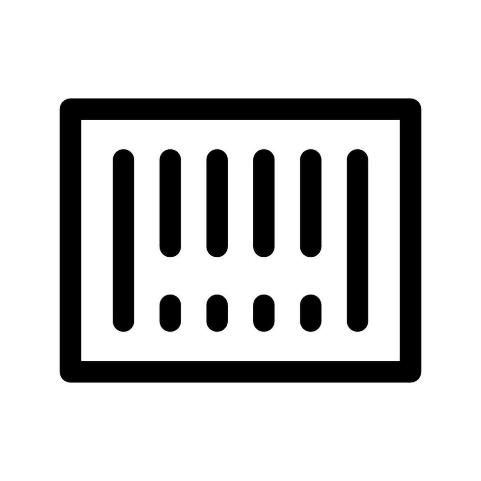 Barcode Icon Vector Symbol Design Illustration