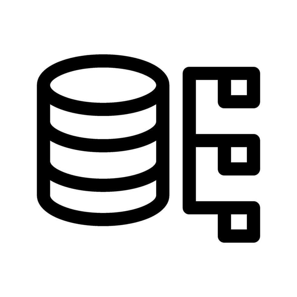 base de datos administración icono vector símbolo diseño ilustración