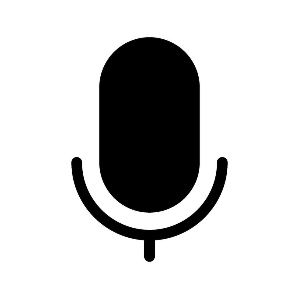 Microphone Icon Vector Symbol Design Illustration
