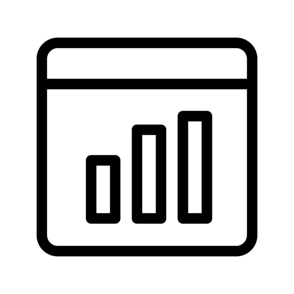 Bar Chart Icon Vector Symbol Design Illustration