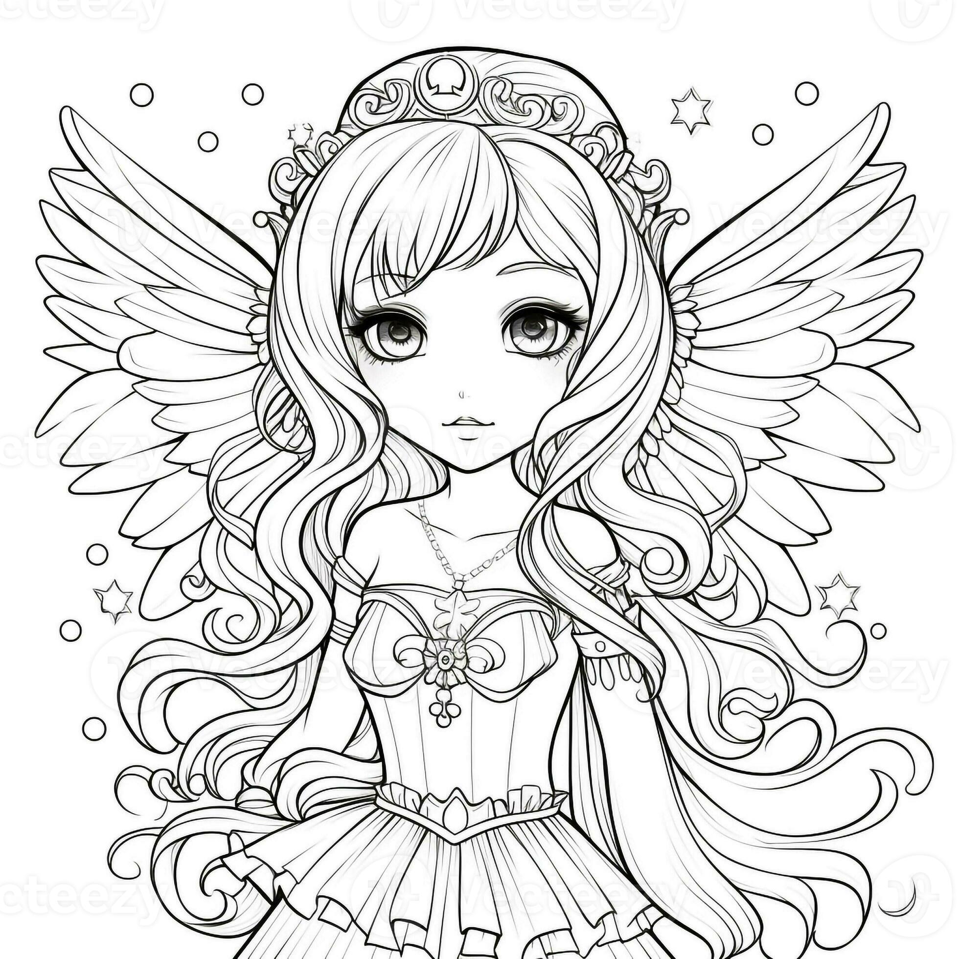 Fairy Tale Anime Coloring Pages HD Png Download  Transparent Png Image   PNGitem