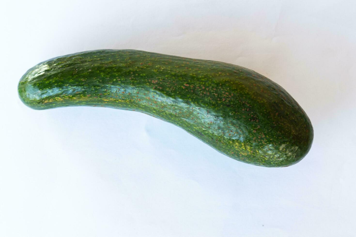avocado isolated on white background avocado macro with cutting path photo