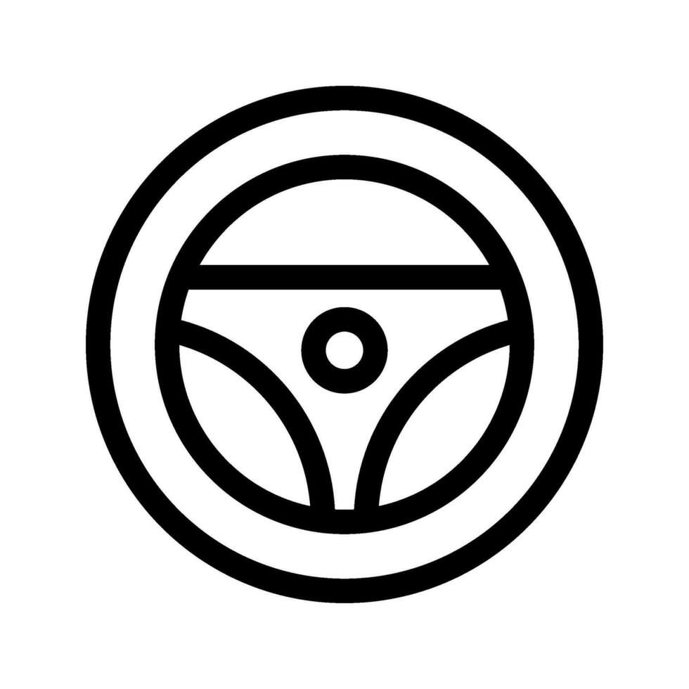 Steering Wheel Icon Vector Symbol Design Illustration
