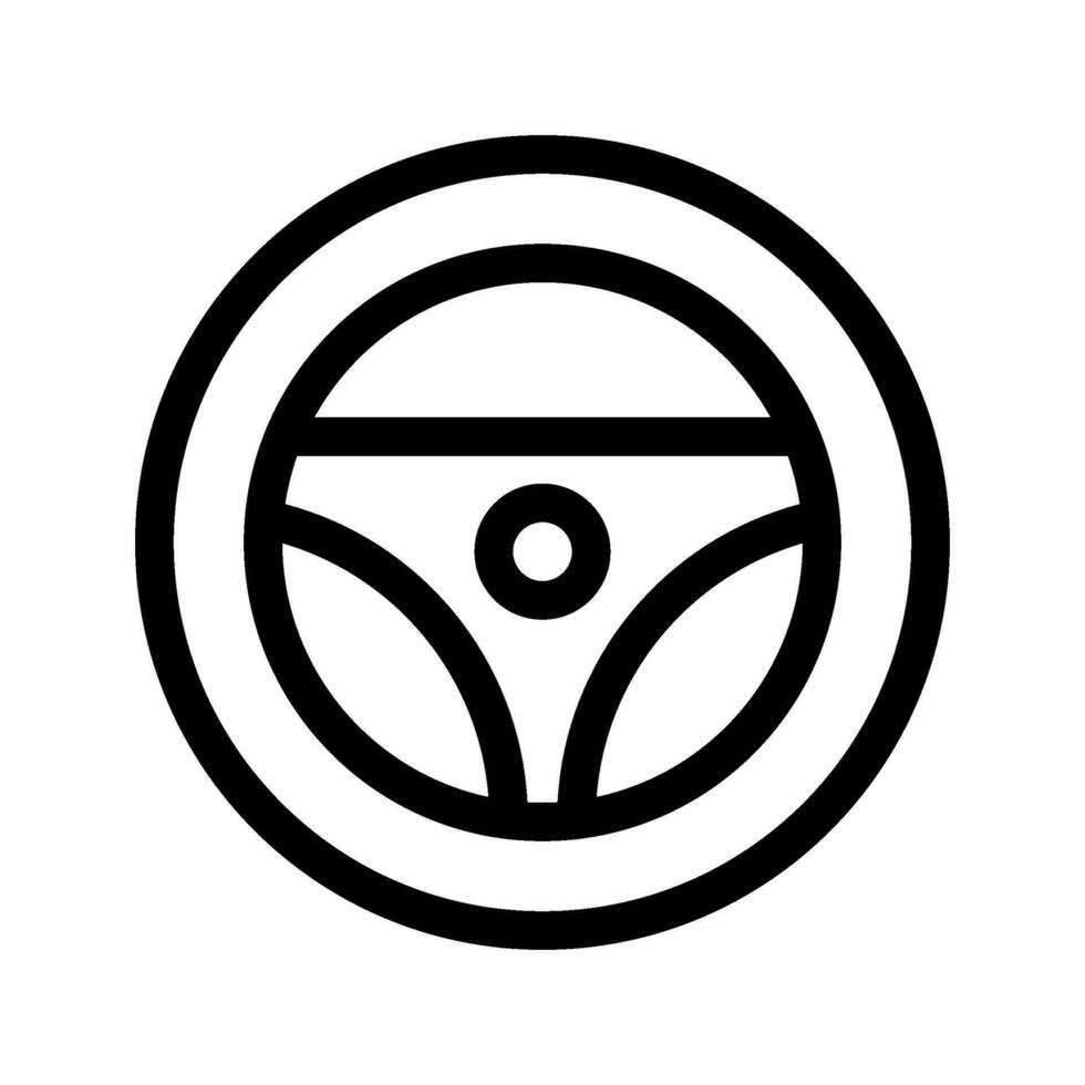 Steering Wheel Icon Vector Symbol Design Illustration