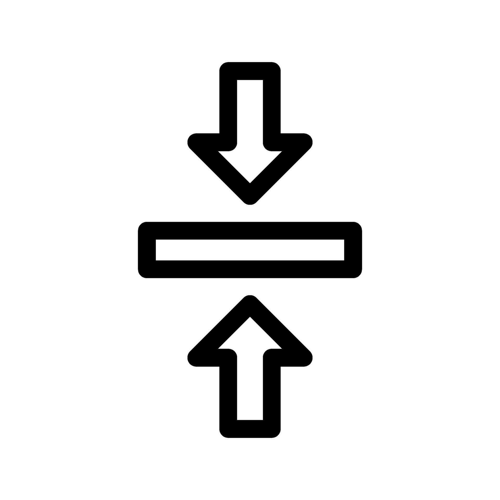 Compression Arrows Icon Vector Symbol Design Illustration 26628329