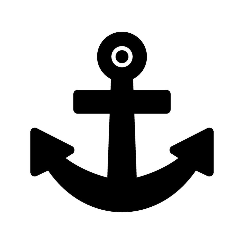 ancla icono vector símbolo diseño ilustración