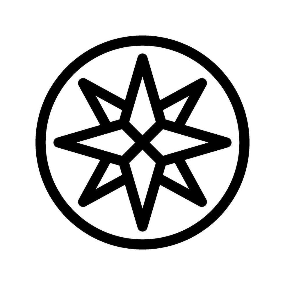 Compass Icon Vector Symbol Design Illustration