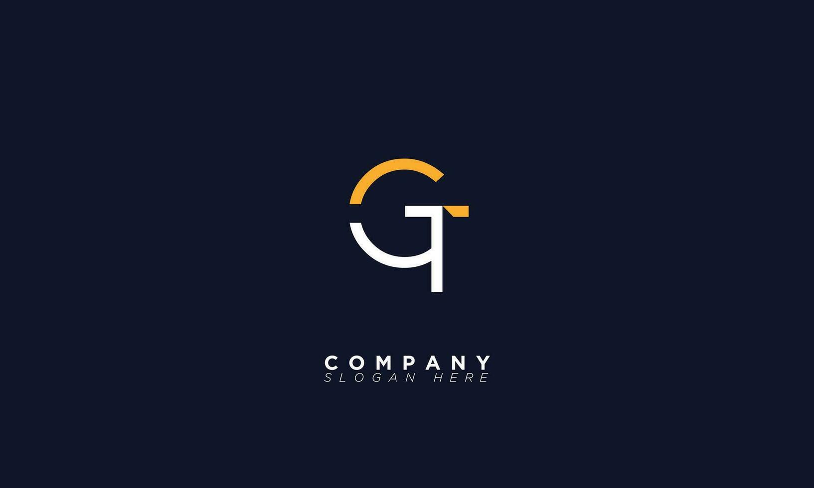 GT Alphabet letters Initials Monogram logo vector