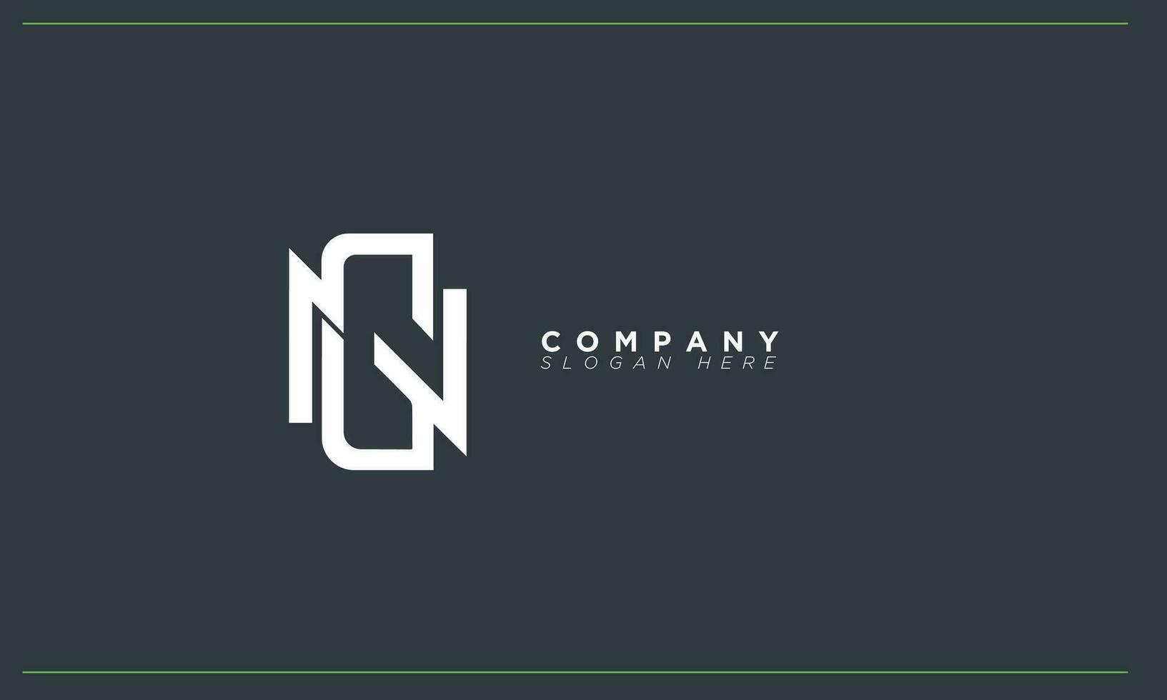 NG Alphabet letters Initials Monogram logo GN, N and G vector