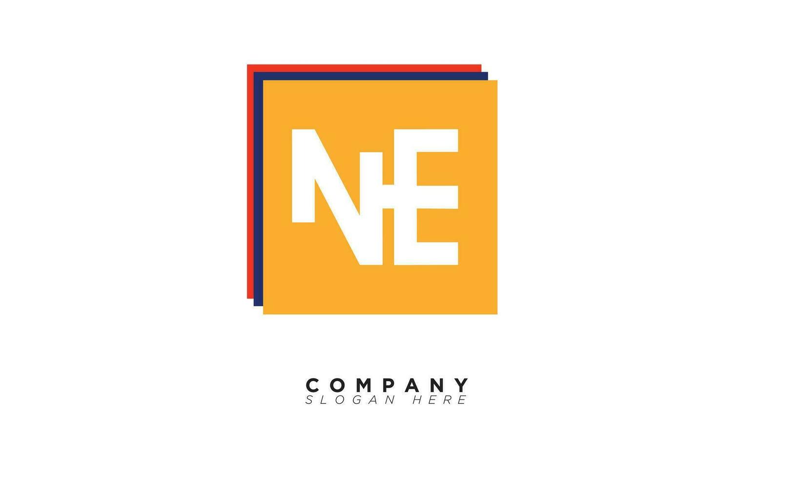 NE Alphabet letters Initials Monogram logo EN, N and E vector