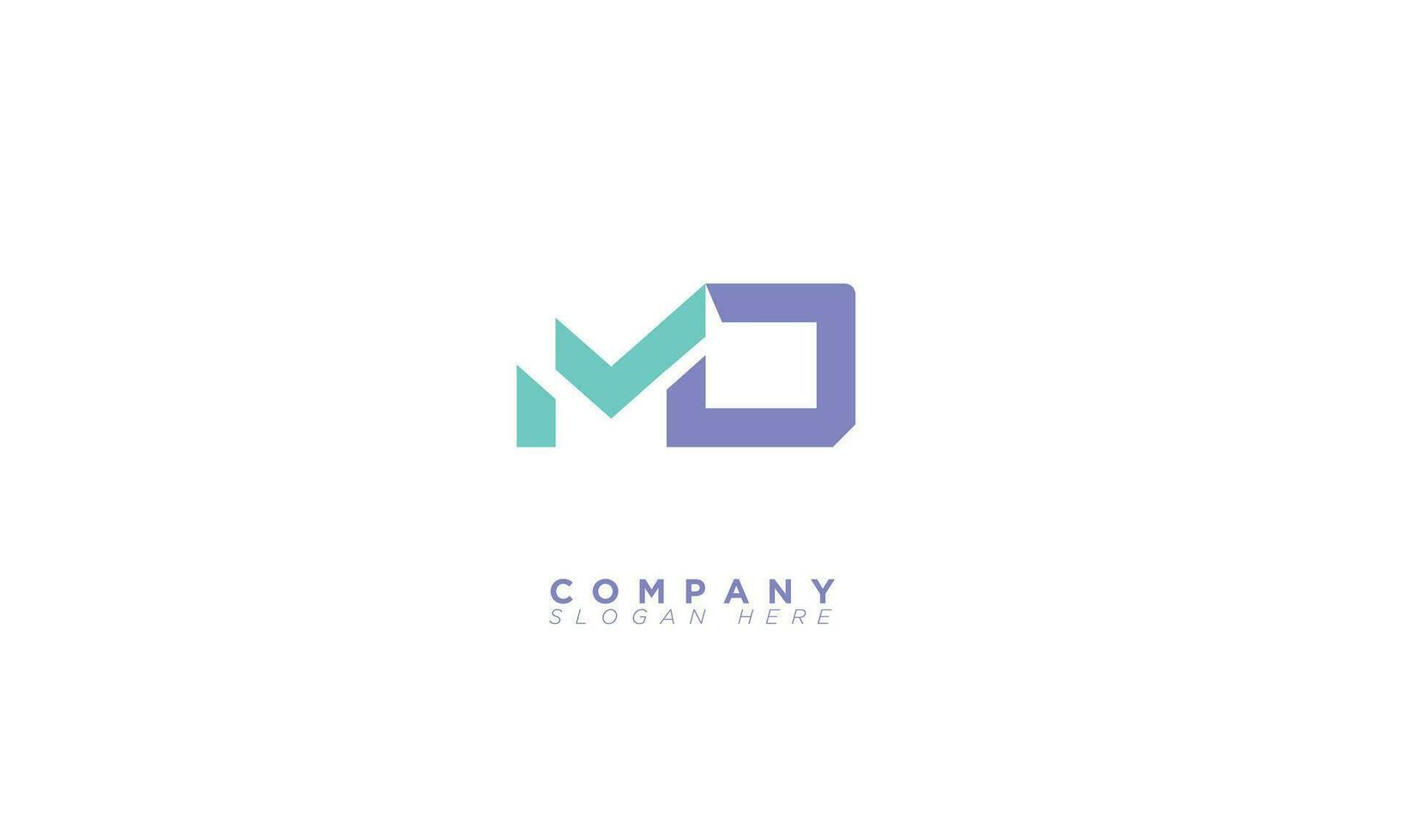 MD Alphabet letters Initials Monogram logo DM, M and D vector