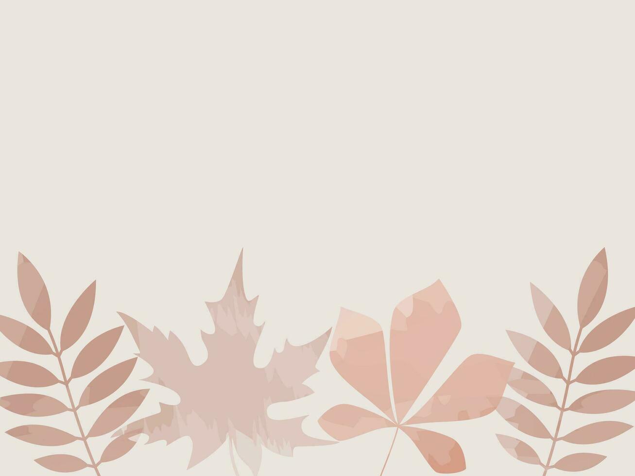 resumen otoño antecedentes en pastel colores con acuarela hojas. vector ilustración con Copiar espacio texto