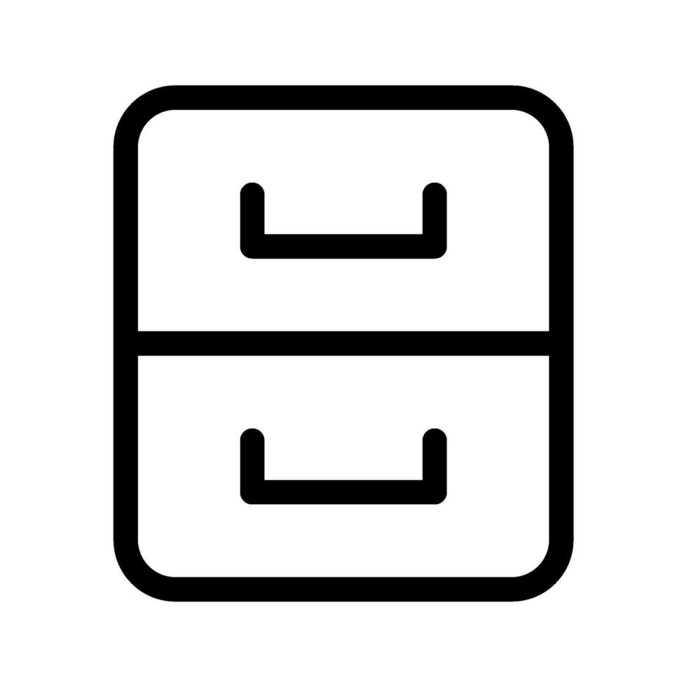 cajón icono vector símbolo diseño ilustración
