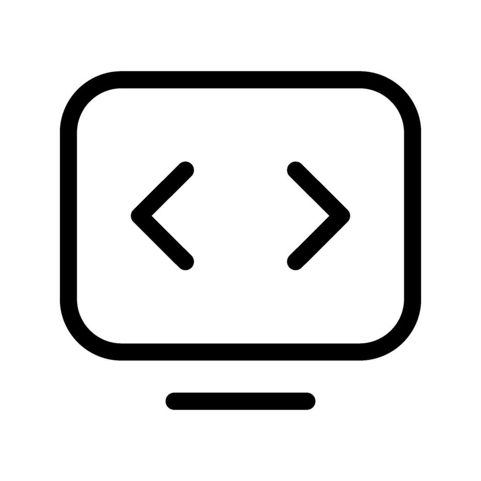 Code Icon Vector Symbol Design Illustration