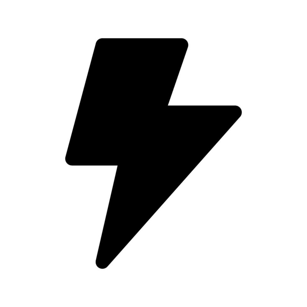 Thunder Icon Vector Symbol Design Illustration