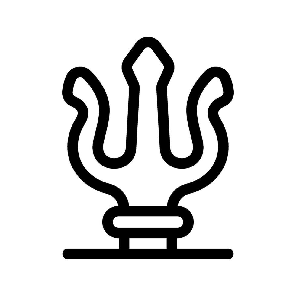 Trident Icon Vector Symbol Design Illustration