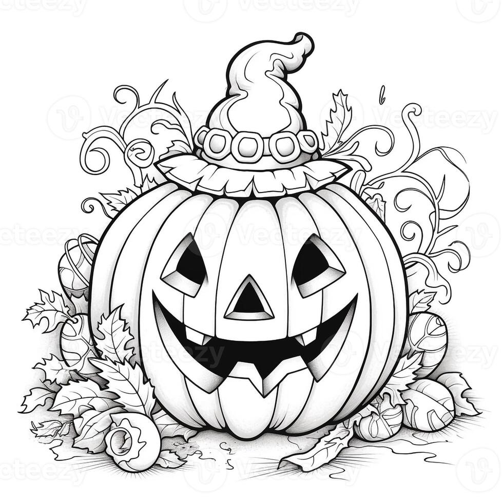 Halloween Coloring Pages photo