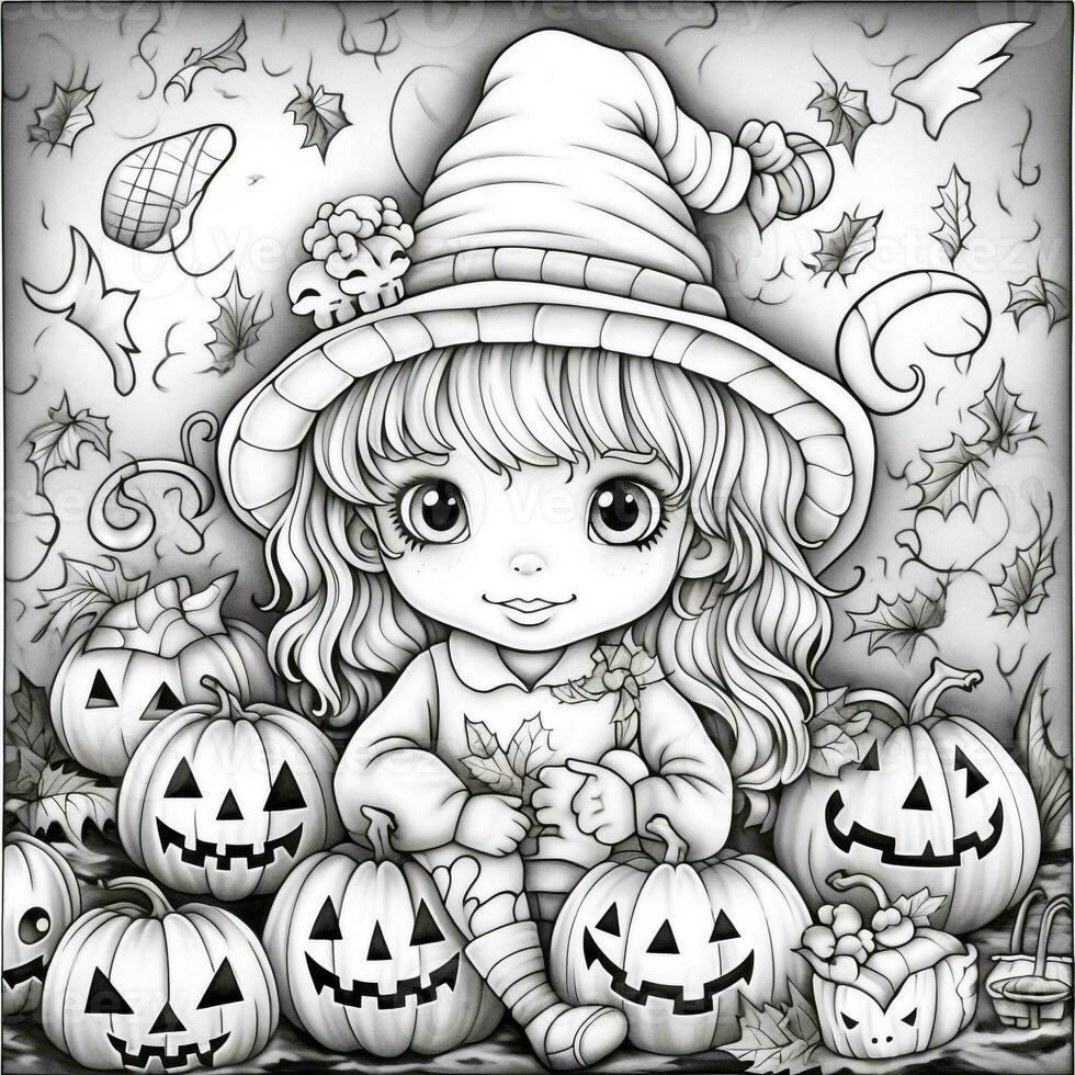 Halloween Coloring Pages photo