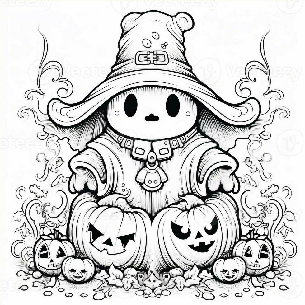 Halloween Coloring Pages photo