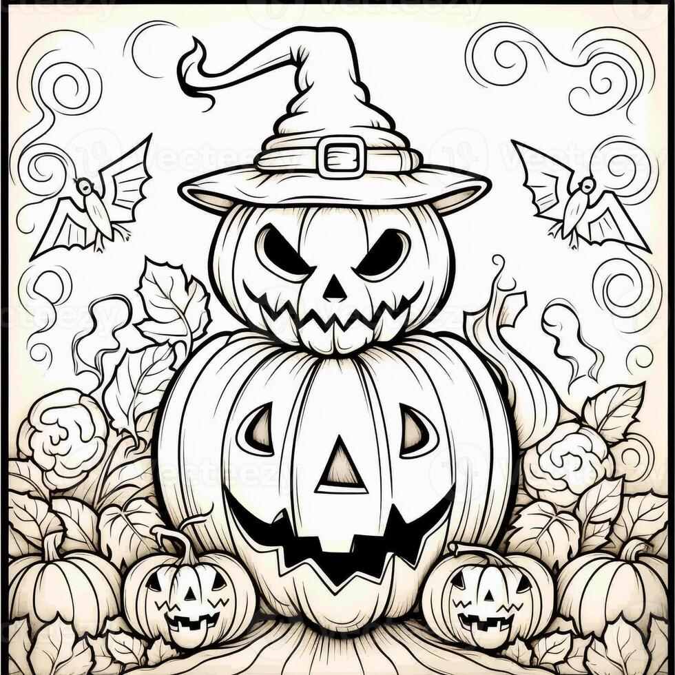 Halloween Coloring Pages photo