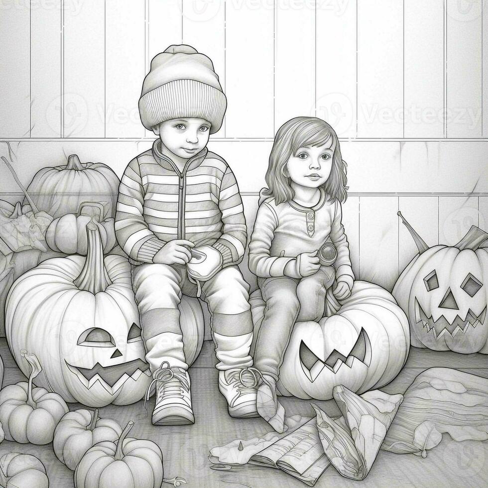 Halloween Coloring Pages photo