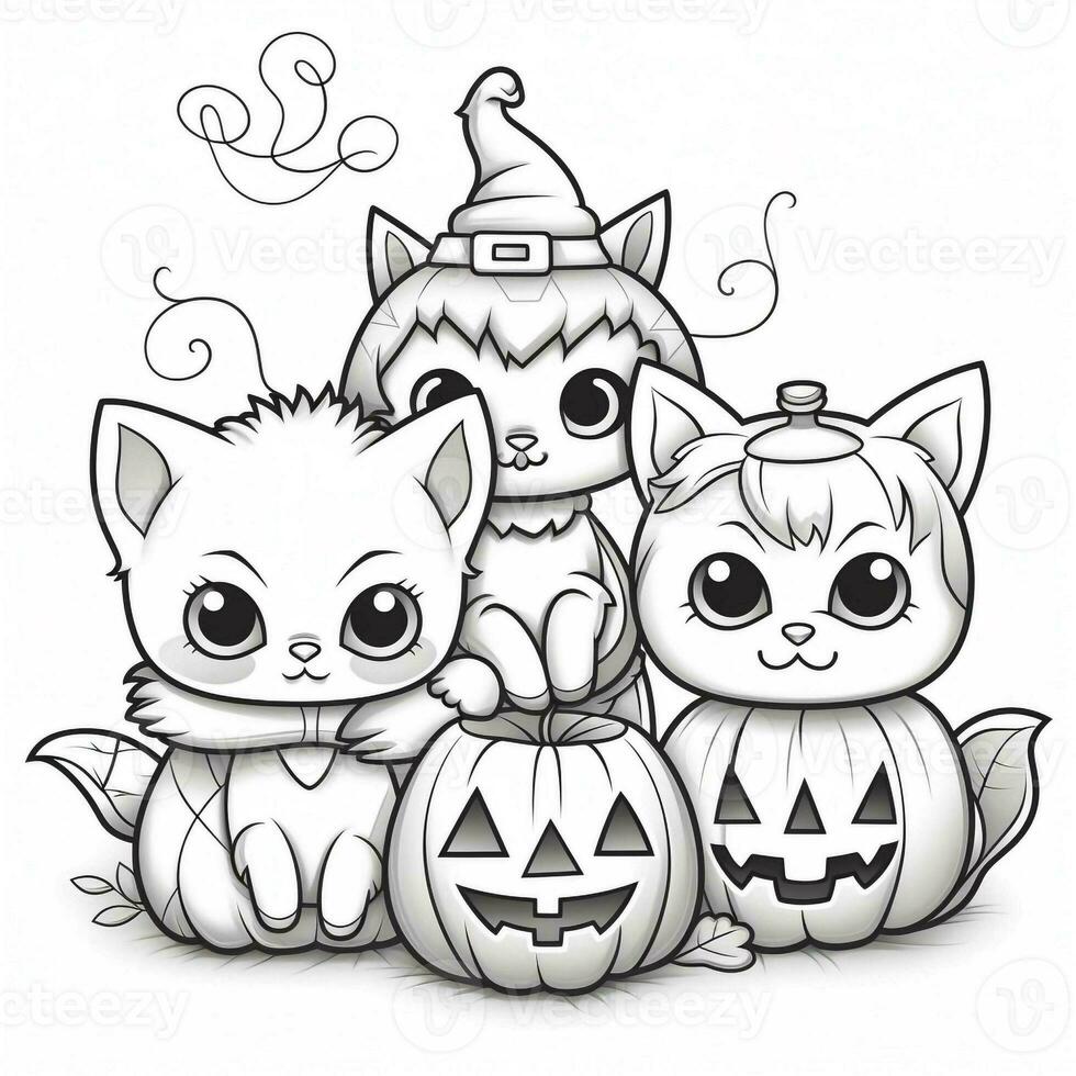 Halloween Coloring Pages photo