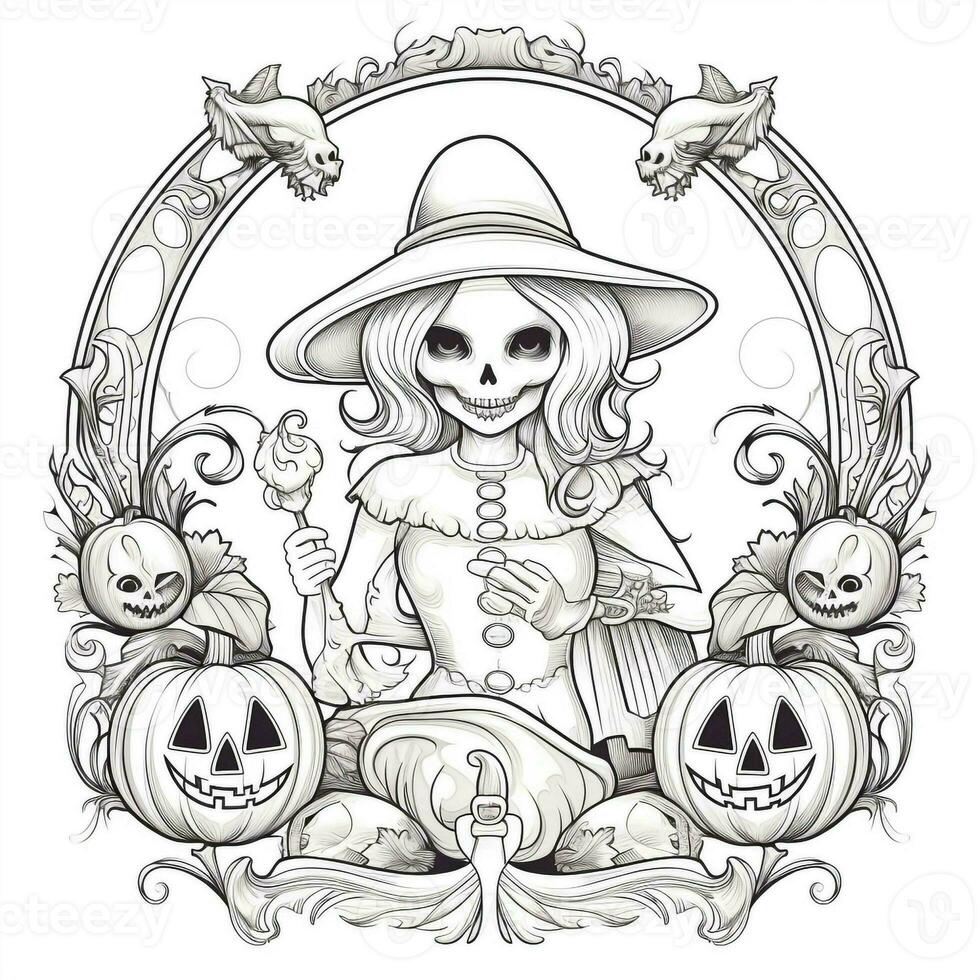 Halloween Coloring Pages photo